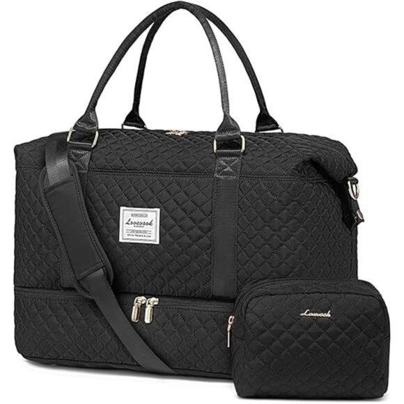 Travel Duffle Bag,Weekender Bags for Women with Shoe Compartment, Carry On Bag - Picture 14 of 14